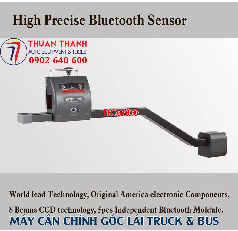 Máy cân chỉnh góc lái độ chụm bánh xe ô tô tải bus Battle-axe DC6600
